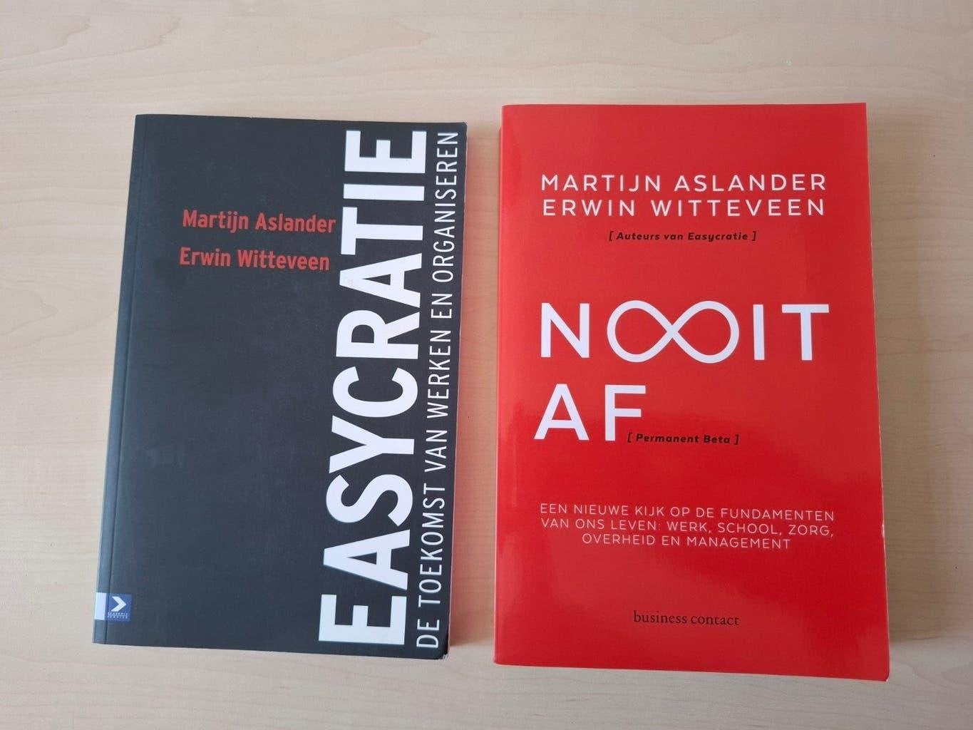 Easycratie & Nooit Af - Martijn Aslander & Erwin Witteveen, Ophalen of Verzenden, Zo goed als nieuw, Management, Martijn Aslander, Erwin Witteveen