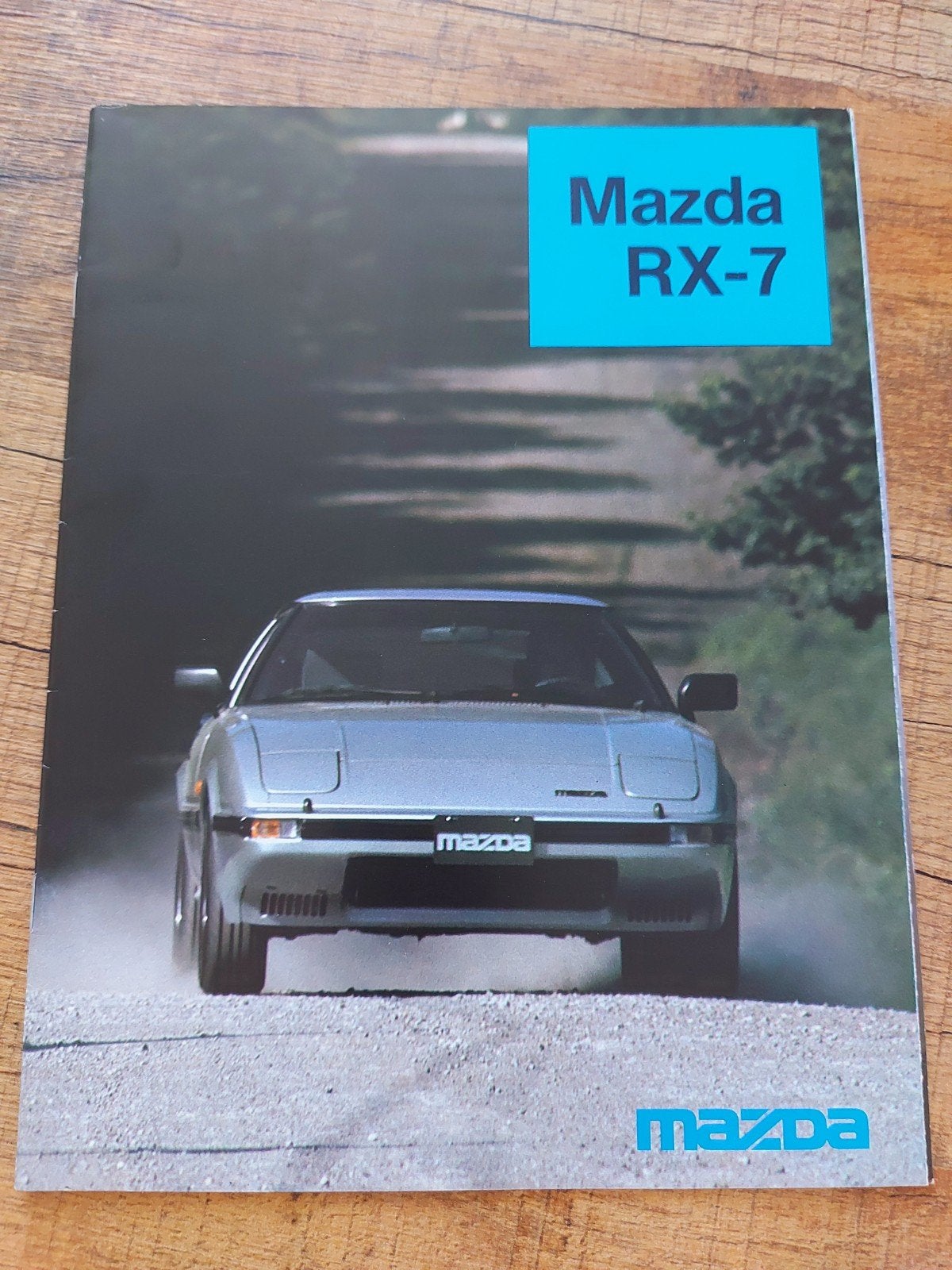 keurige oude Mazda RX-7 sportwagen folder, Ophalen of Verzenden, Zo goed als nieuw, Mazda