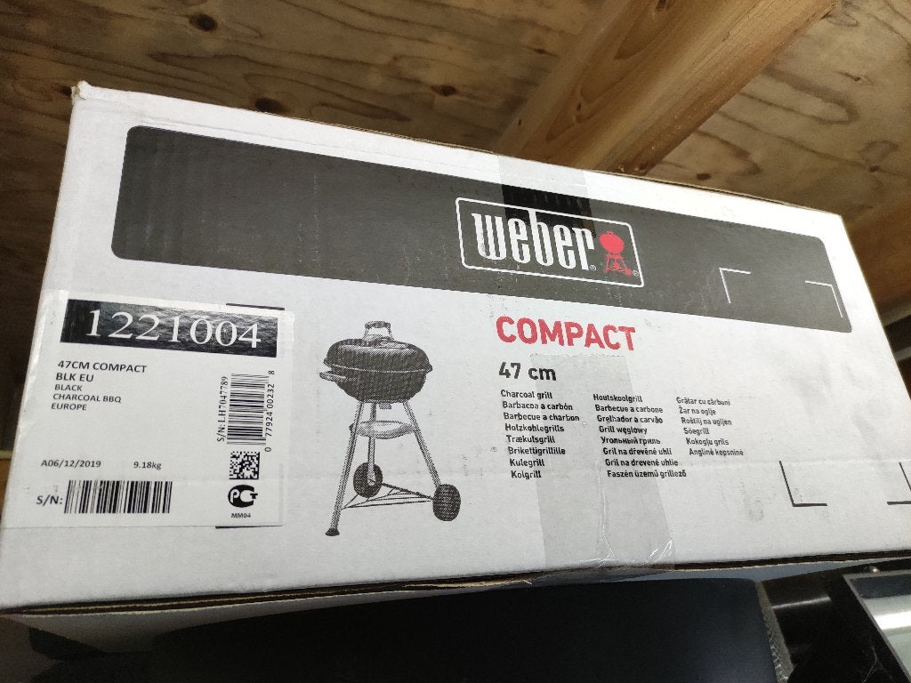 Weber Compact Kettle Houtskoolbarbecue 47 cm, Ophalen of Verzenden, Nieuw, Weber