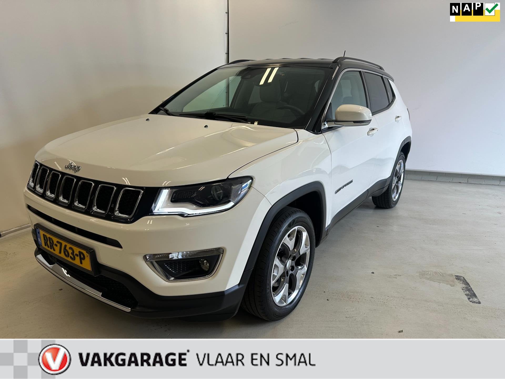Jeep Compass 1.4 MultiAir Limited 4x4- Carplay Spotify-Trekh, Auto's, Dealer onderhouden, 450 kg, Gebruikt, 4 cilinders