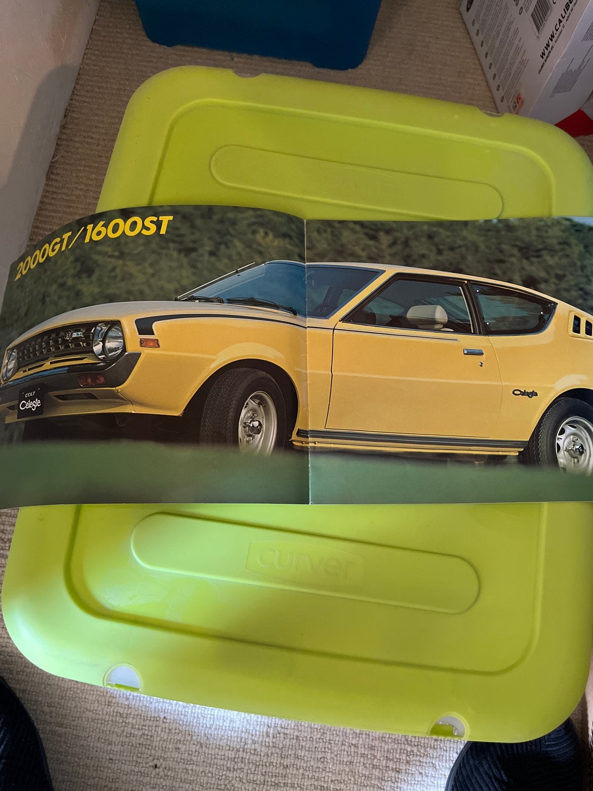 Mitsubishi Colt Celeste brochure (jaren '70), Ophalen of Verzenden, Gelezen, Mitsubishi