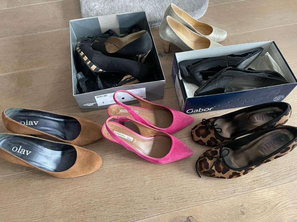partij pumps maat 37 (6 paar, Kleding | Dames, Schoenen, Ophalen of Verzenden, Zo goed als nieuw, Zwart