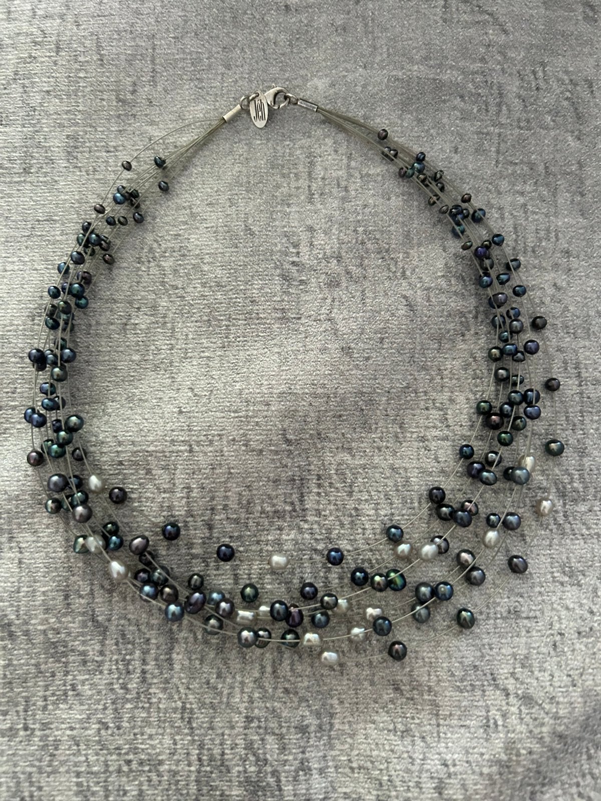 Jeh jewels ketting met pareltjes, Sieraden, Tassen en Uiterlijk, Ophalen of Verzenden, Zo goed als nieuw, Zilver