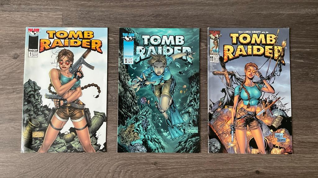 Tomb Raider Stripboeken - Nummers 1, 2 en 11, Meerdere stripboeken, Ophalen, Gelezen