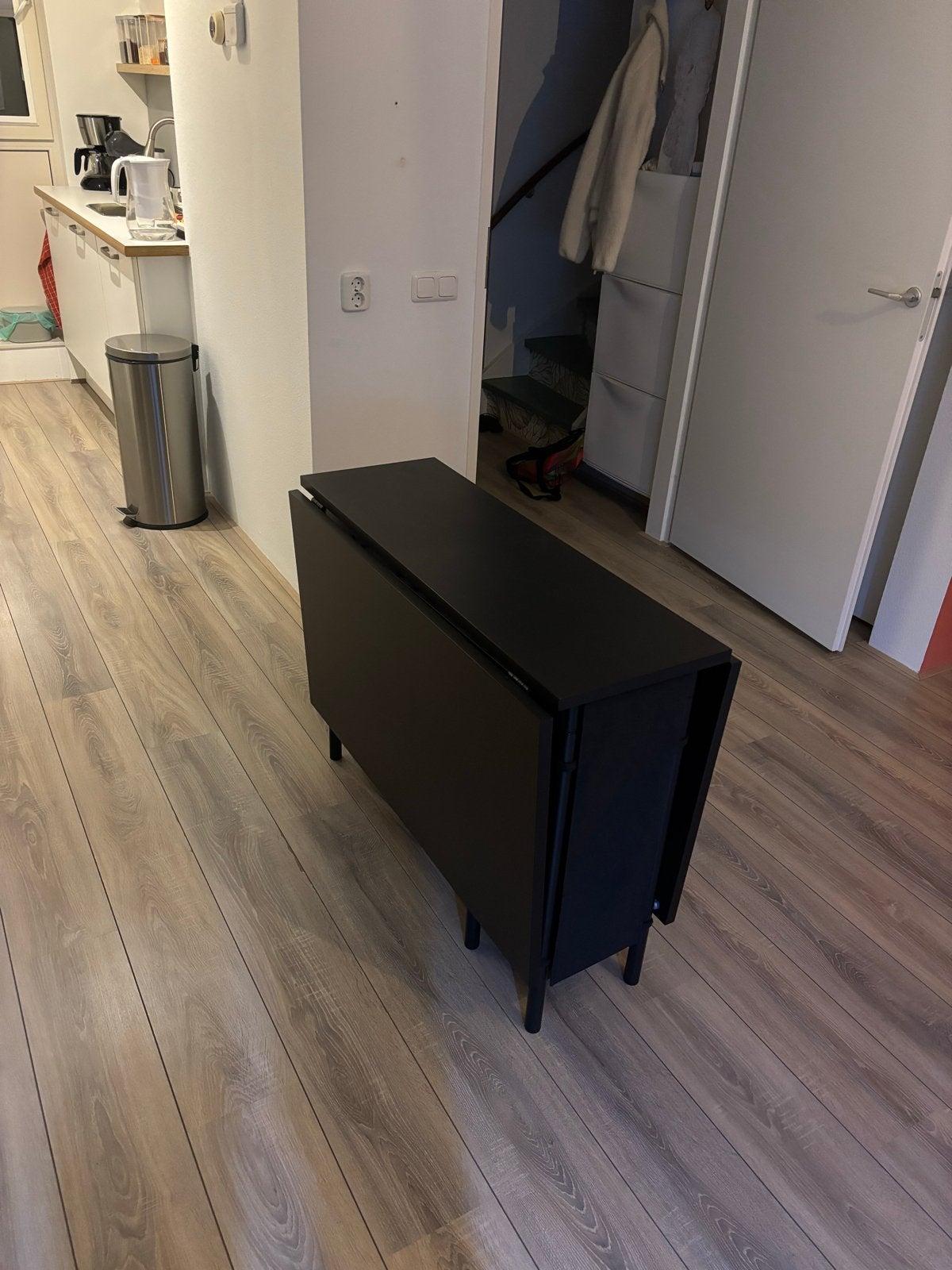 IKEA Norden Klaptafel - Zwart, Ruimtebesparend, Ophalen, Gebruikt, 100 tot 150 cm, 50 tot 100 cm
