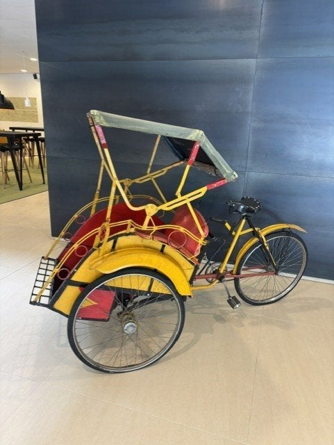Originele Riksja, bakfiets , taxifiets, Pajak, Becak, Ophalen, Gebruikt, Goederen