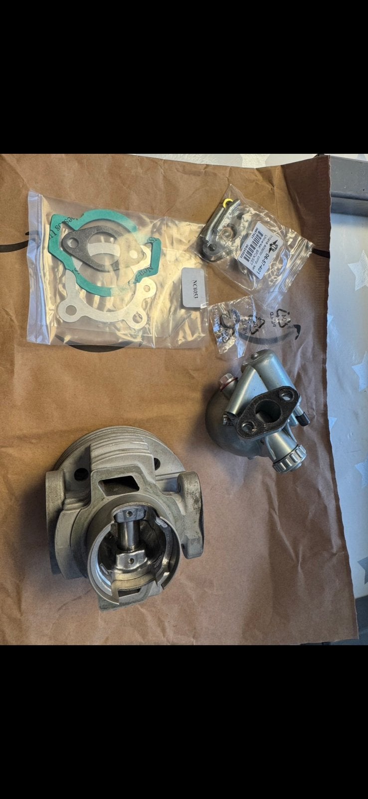 Puch 60cc 40mm cilinder set, Ophalen of Verzenden, Zo goed als nieuw, Cilinder