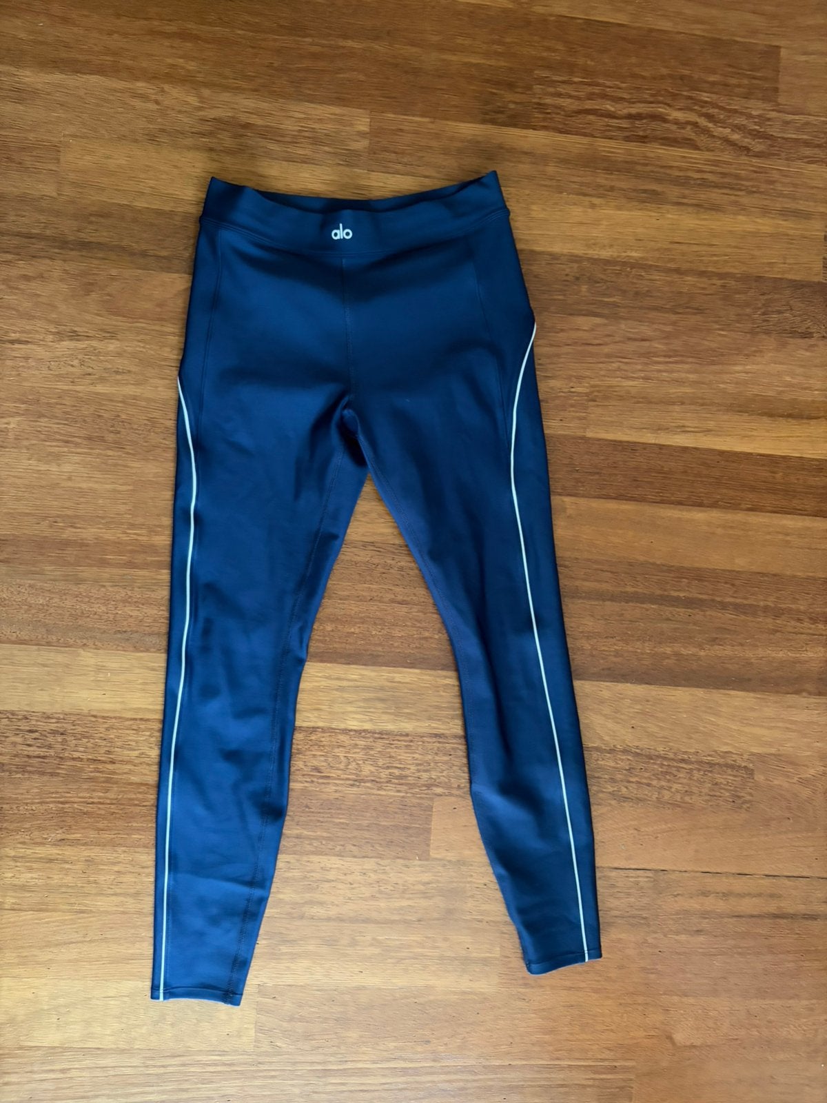 ALO YOGA Airlift high waist 7/8 speedwork legging, Maat 38/40 (M), Verzenden, Blauw, Fitness of Aerobics