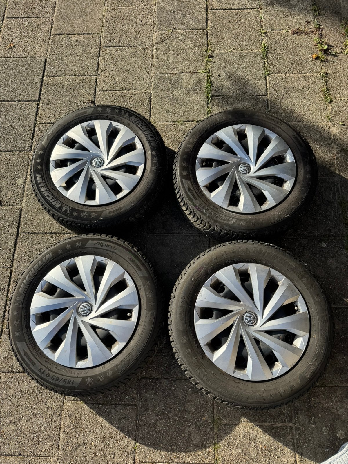 Michelin Alpin 5 winterbanden 185/65 R15 VW Polo 15 inch, Auto-onderdelen, Ophalen, 15 inch, Winterbanden, Banden en Velgen