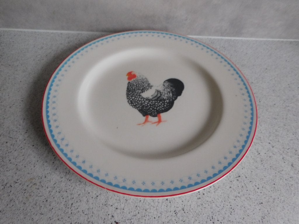 Bord met Haan decoratie, landelijke stijl Albert Heijn, Landelijk/Boerenbont, Ophalen of Verzenden, Zo goed als nieuw, Albert Heijn