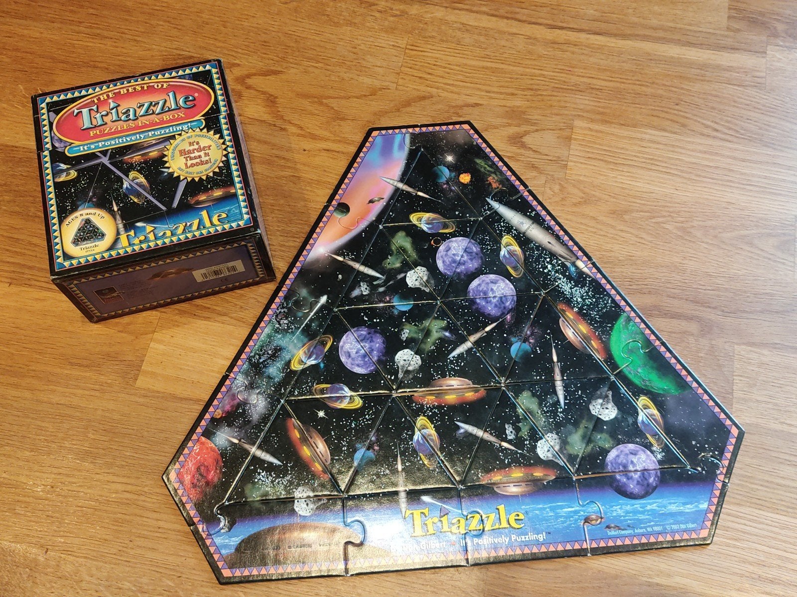 Triazzle puzzel Space fantasy - breinbreker legpuzzel, Ophalen, Minder dan 500 stukjes, Gebruikt, Legpuzzel