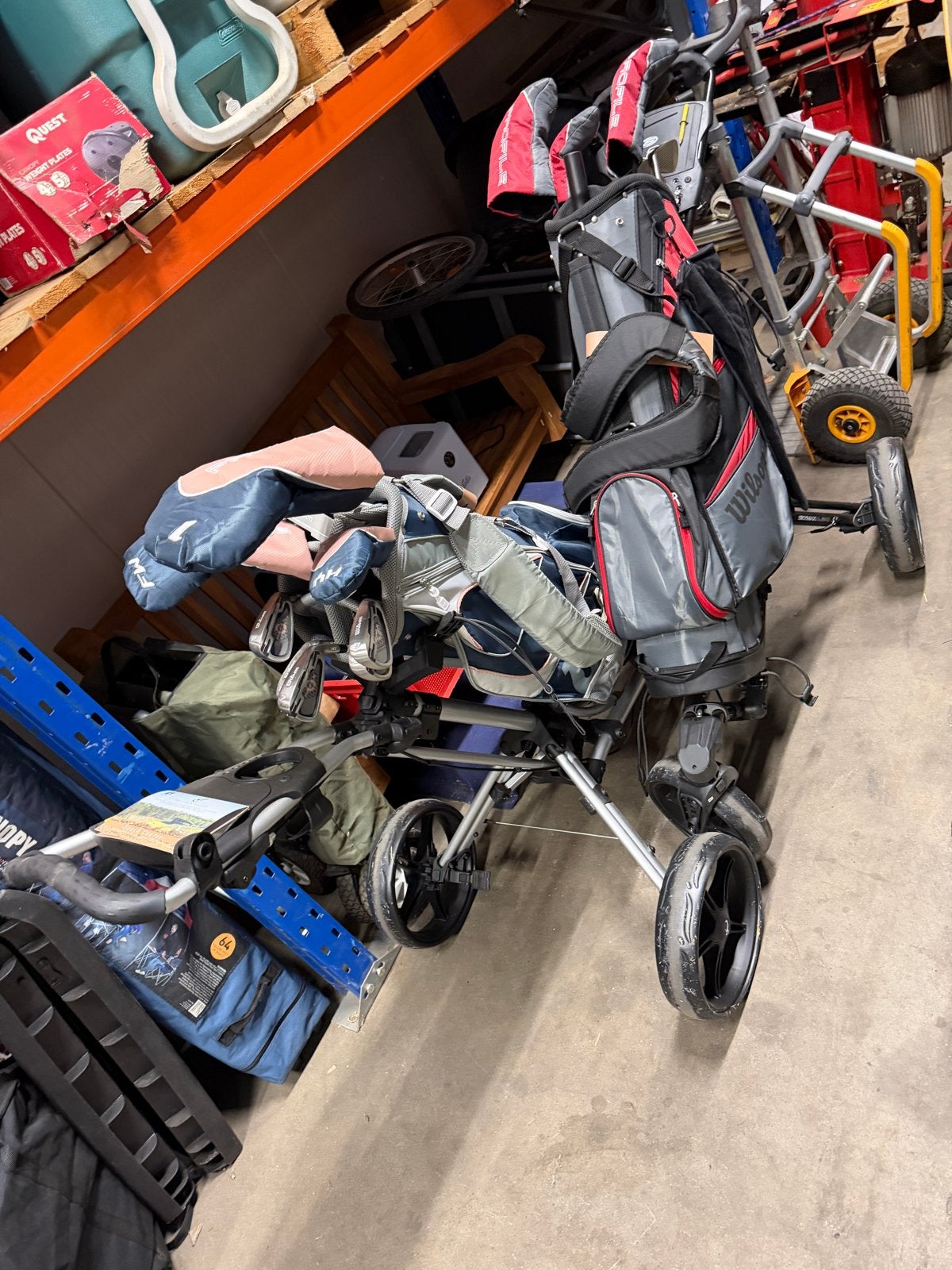 Complete golfset met tas en trolley dames en herenset
