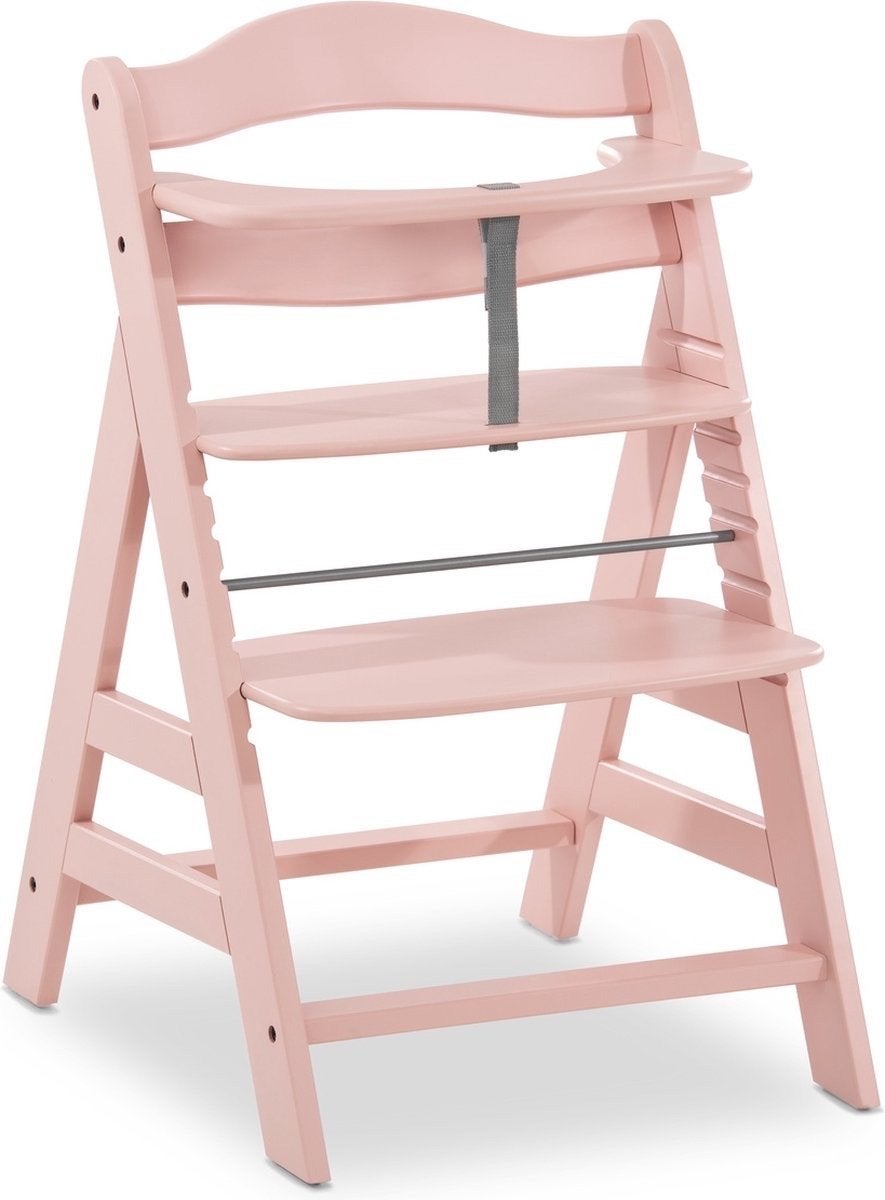 Hauck Alpha+ Meegroeistoel - Roze Beukenhout, Ophalen, Zo goed als nieuw, Meegroeistoel, Aanschuifbaar