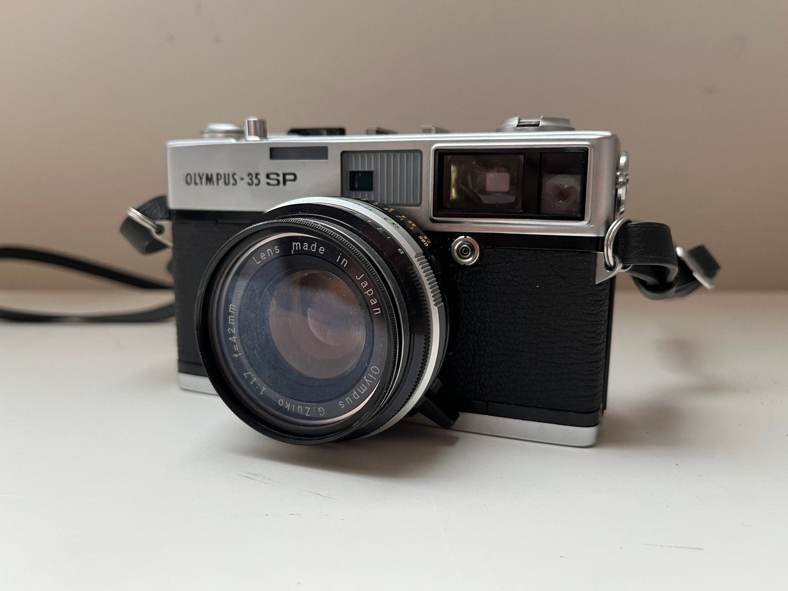 Olympus 35 SP + case ( new ), Audio, Tv en Foto, Ophalen of Verzenden, Zo goed als nieuw, Spiegelreflex, Canon