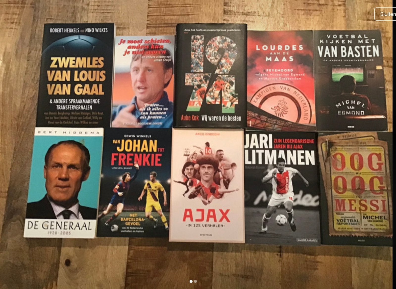 Te koop verschillende sport boeken bij elkaar., Alle leeftijden, Ophalen of Verzenden, Zo goed als nieuw, Stand-up of Theatershow