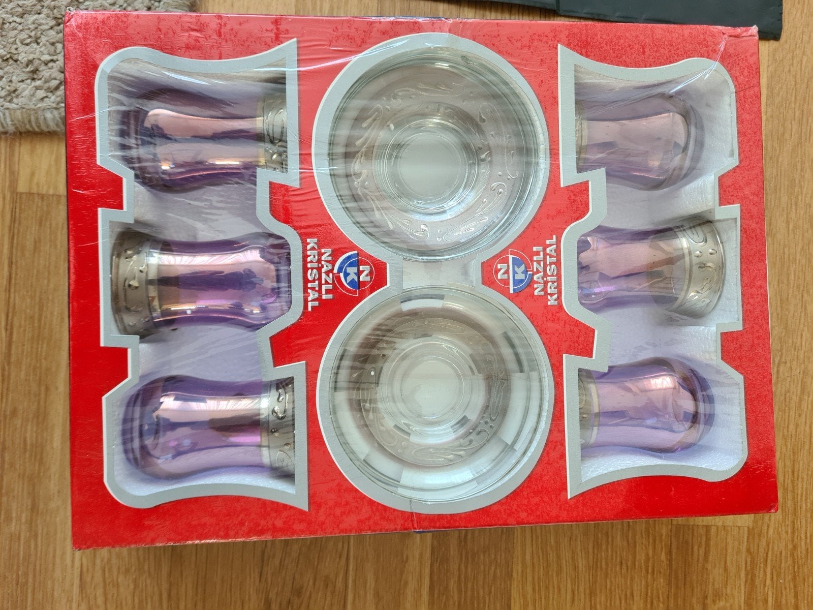 NIEUW: Luxe Turkse Theeglazen Set (12-delig) - Nazlı Kristal, Ophalen, Glas of Glazen, Overige merken, Nieuw