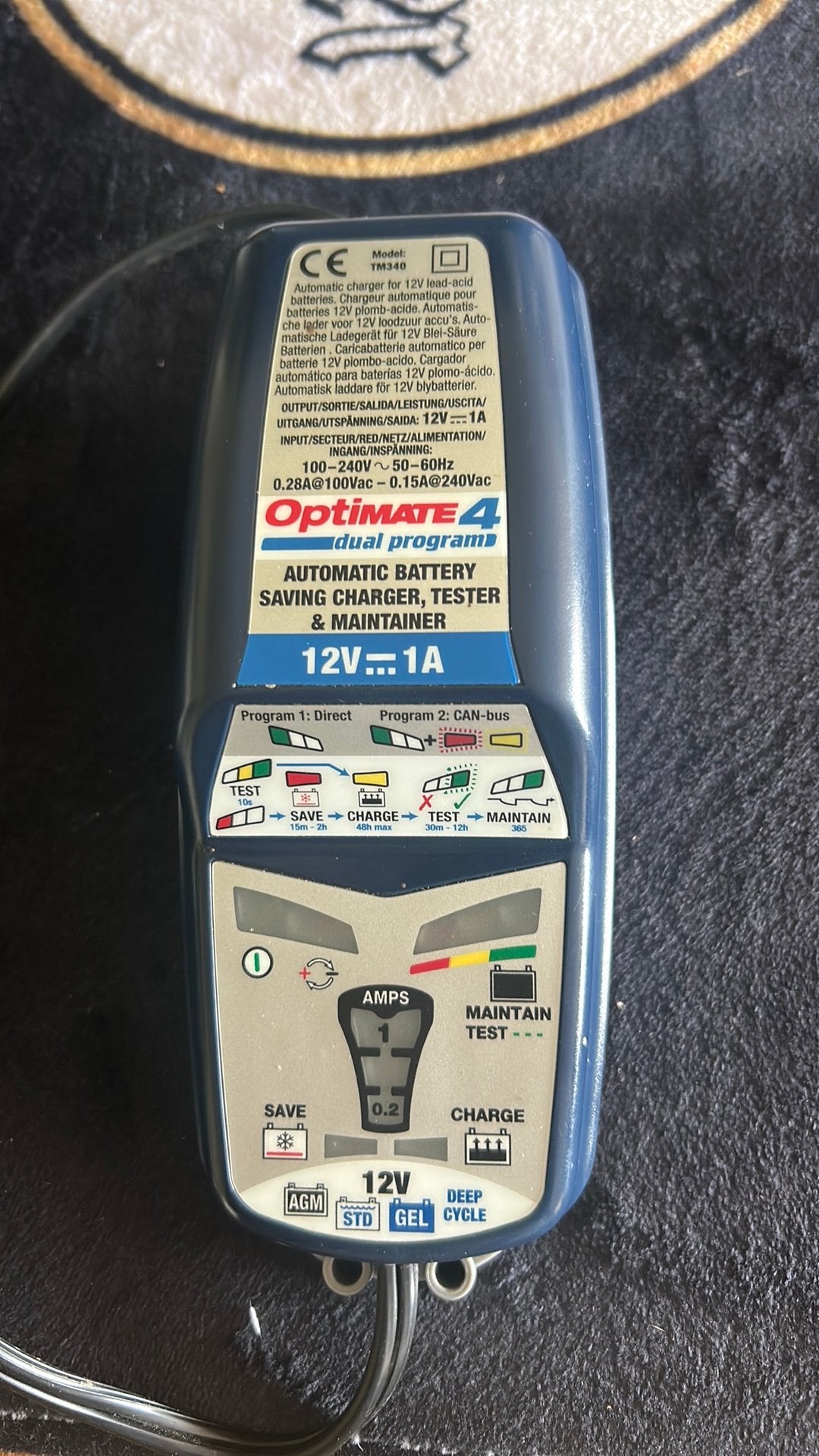 Optimate Druppelader voor motorfiets, Ophalen