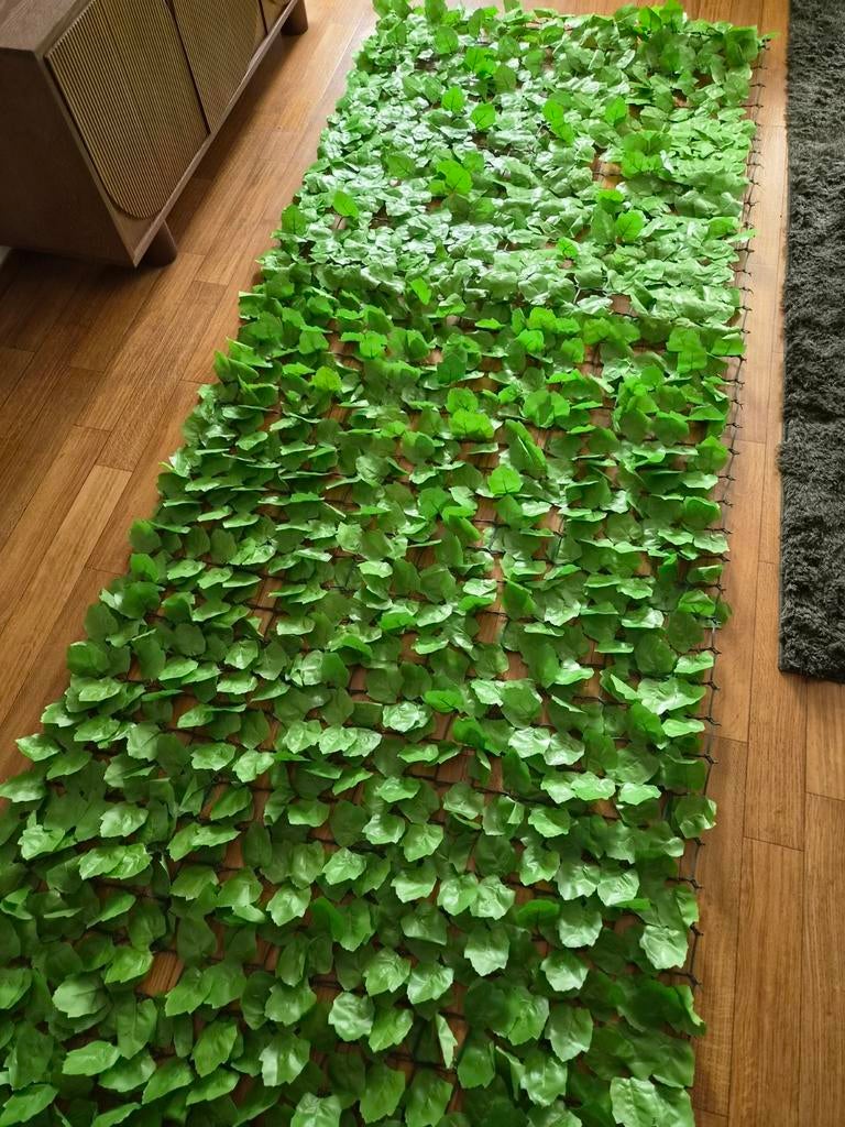 Kunststof Tuinscherm Balkonscherm met Kunstbladeren 290x100, Tuin en Terras, Tuinschermen, Kunststof, 100 tot 150 cm, Nieuw, Ophalen of Verzenden