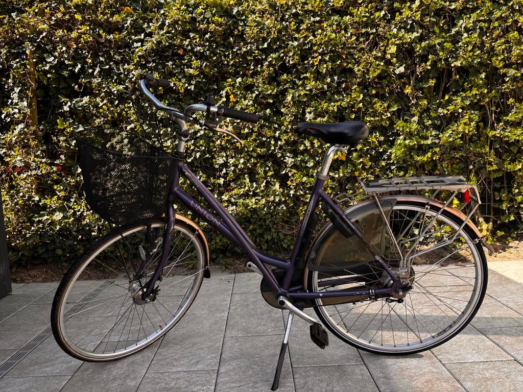 Union fiets met mandje en bagagedrager, Overige merken, Velgrem, Versnellingen, Ophalen of Verzenden