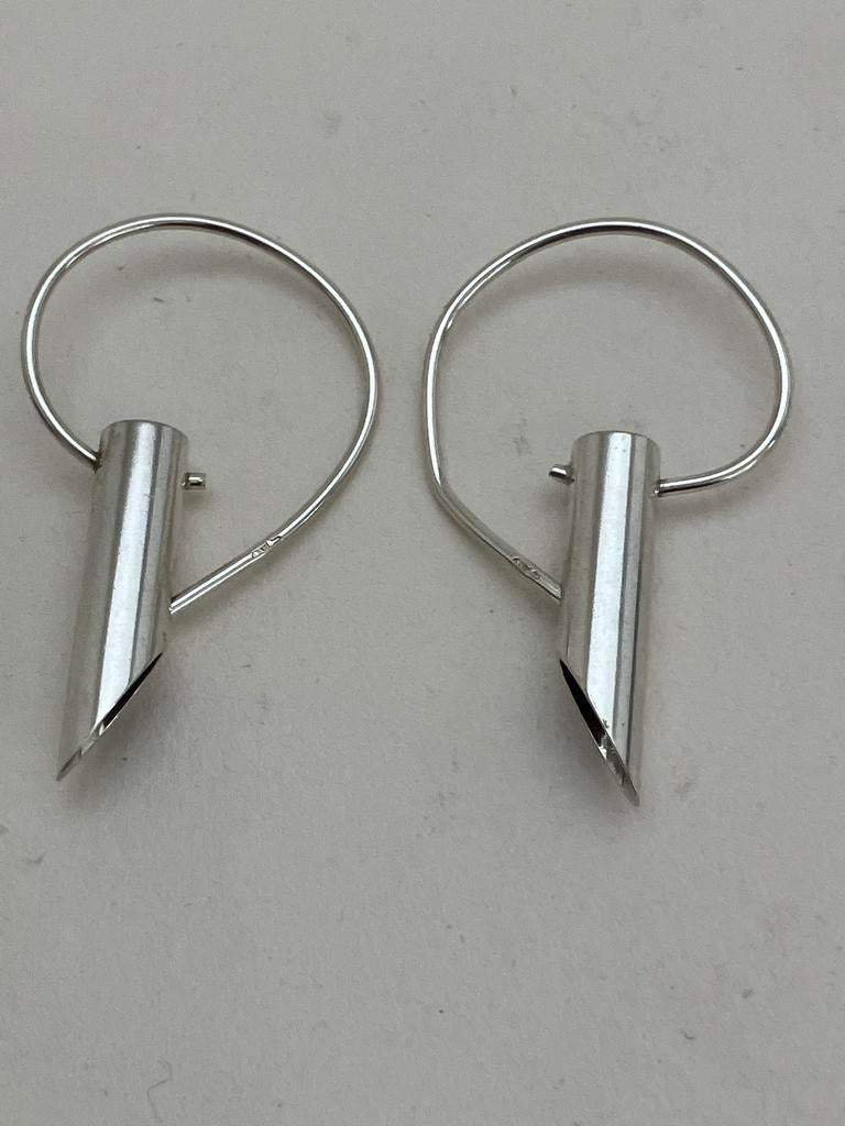 Set bijzondere zilveren oorstekers, Sieraden, Tassen en Uiterlijk, Oorbellen, Ophalen of Verzenden, Zo goed als nieuw, Zilver