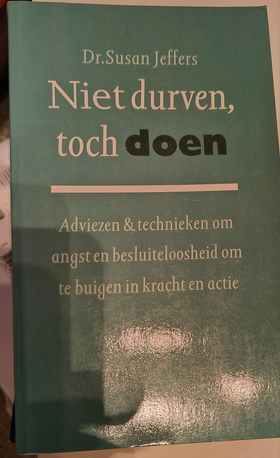 Niet durven toch doen, Susan Jeffers, Boeken, Ophalen of Verzenden, Gelezen