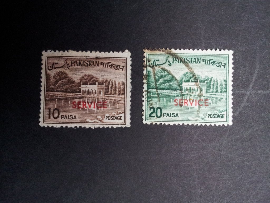 Pakistan A met opdruk dienstzegels gebouw 1970 gestempeld, Ophalen of Verzenden, Gestempeld, Zuid-Azië