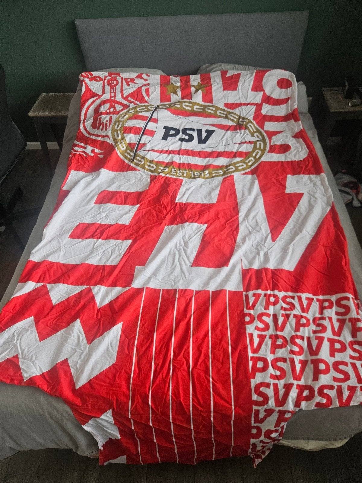 psv dekbed, Eenpersoons, Dekbedovertrek, Katoen, Ophalen of Verzenden