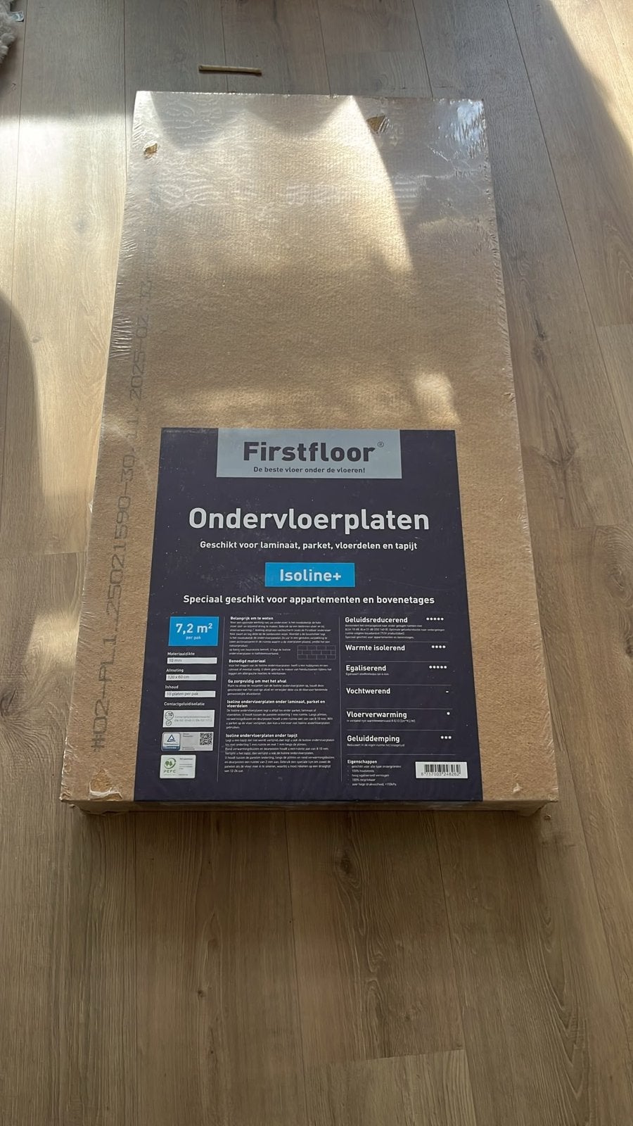 Firstfloor Isoline ondervloer 7,2 m² - 1 pak, Overige materialen, Overige typen, Nieuw, 5 tot 10 m²