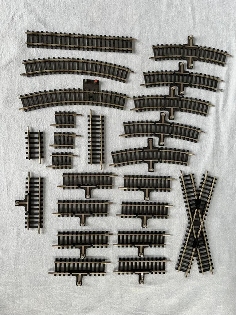 Set Trix rails (aansluit)delen H0, Hobby en Vrije tijd, Gebruikt, Gelijkstroom, Trix, Rails