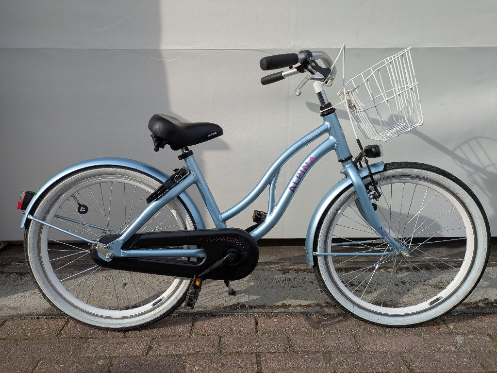 Diverse 22 inch meisjesfietsen: Alpina, Loekie, Batavus, enz, Ophalen, Terugtraprem, 22 inch, Alpina