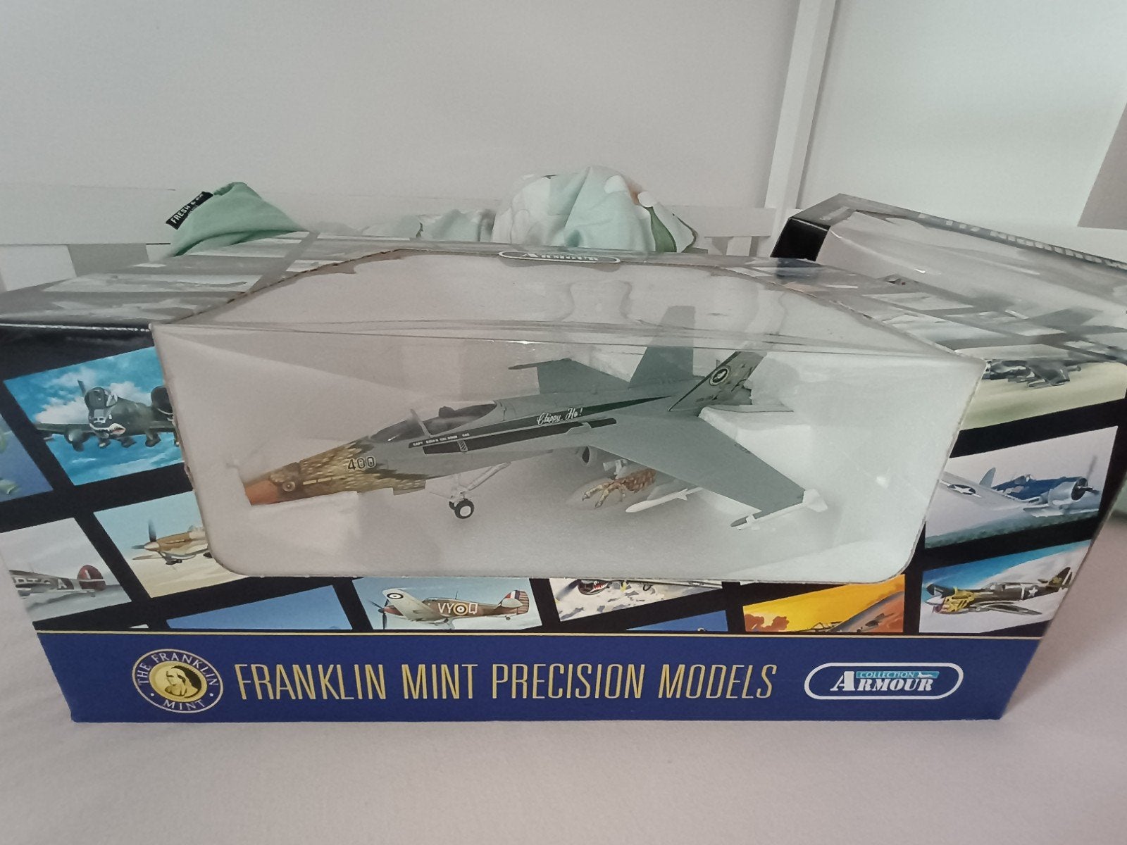 F-18 Hornet us navy 1:48 (Franklin Mint), Ophalen of Verzenden, Nieuw, Vliegtuig, Overige merken