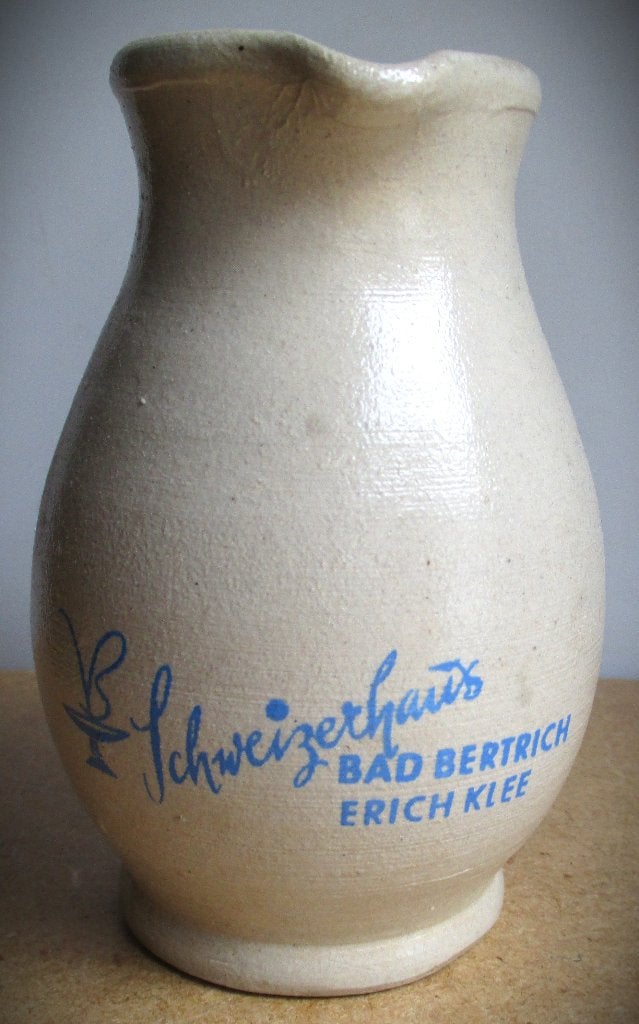 Kruik~Wijnkan~Aardewerken Kan - Schweizerhaus Bad Bertrich, Ophalen of Verzenden