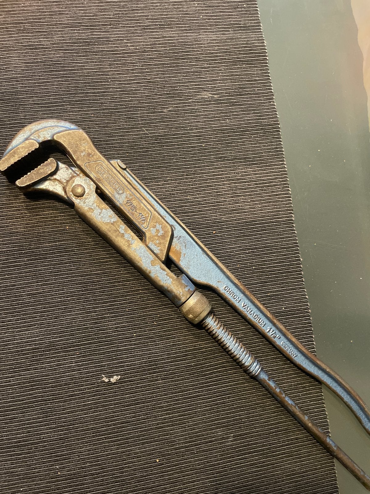 Gebruikte pijptang - gedore 1 1/2" Germany, Ophalen, Gebruikt, Tang, Overige merken