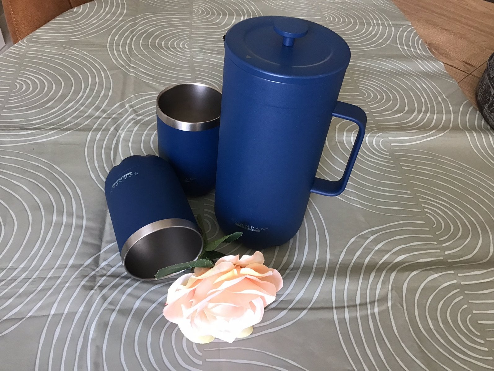 “Cafetière” merk Scanpan, dubbelwandig, Ophalen of Verzenden, Zo goed als nieuw, Beker of Kan