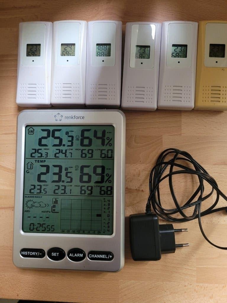 Weerstation met 6 extra sensoren, Ophalen of Verzenden, Gebruikt, Weerstation