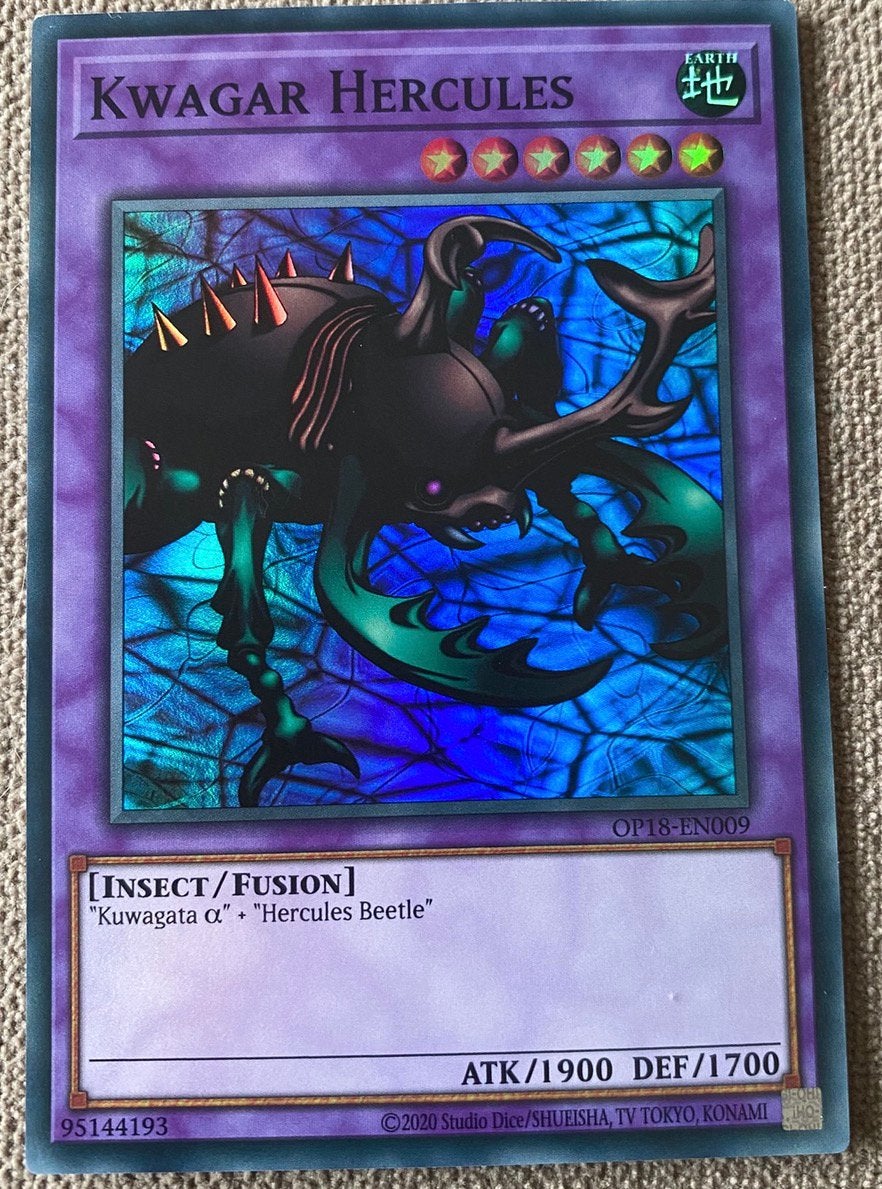Yu-Gi-Oh! Kwagar Hercules OP18 Tournament Promo !, Hobby en Vrije tijd, Verzamelkaartspellen | Yu-gi-Oh!, Ophalen of Verzenden