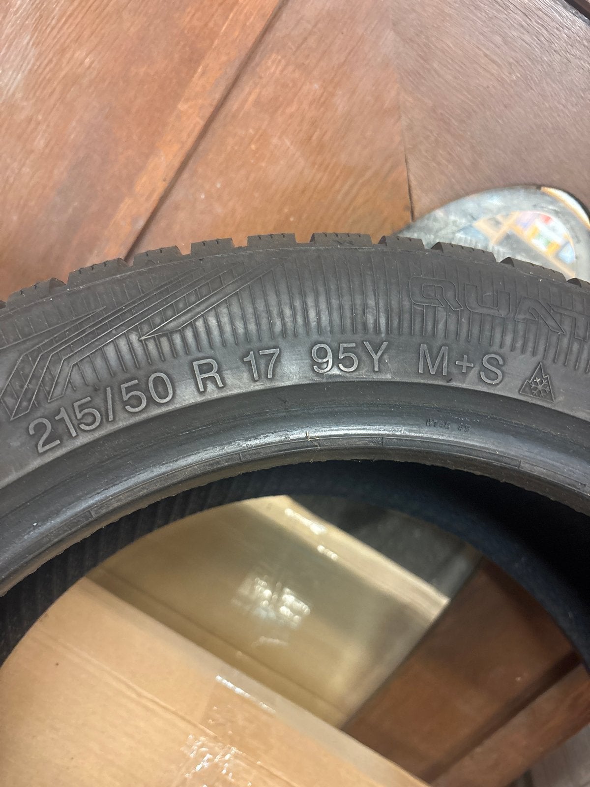 4x Winterbanden: 2x Vredestein & 2x Michelin 215/50 R17, Ophalen of Verzenden, Gebruikt