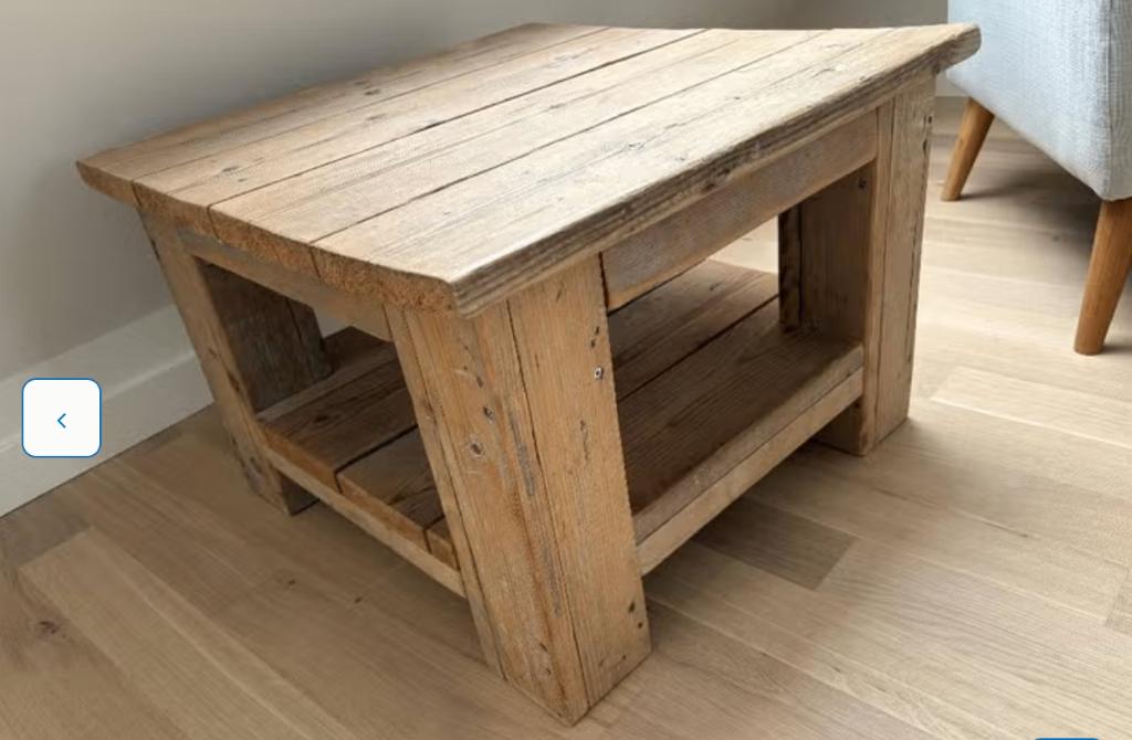 Steigerhout Salontafel, Huis en Inrichting, Tafels | Salontafels, Ophalen, Gebruikt, 50 tot 100 cm, 50 tot 100 cm