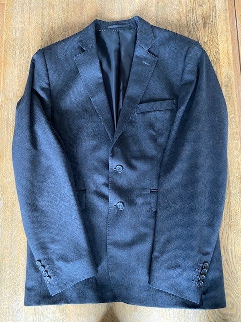 Kostuum, jasje met 2 pantalons, Ophalen of Verzenden, Gedragen, Maat 48/50 (M), Grijs