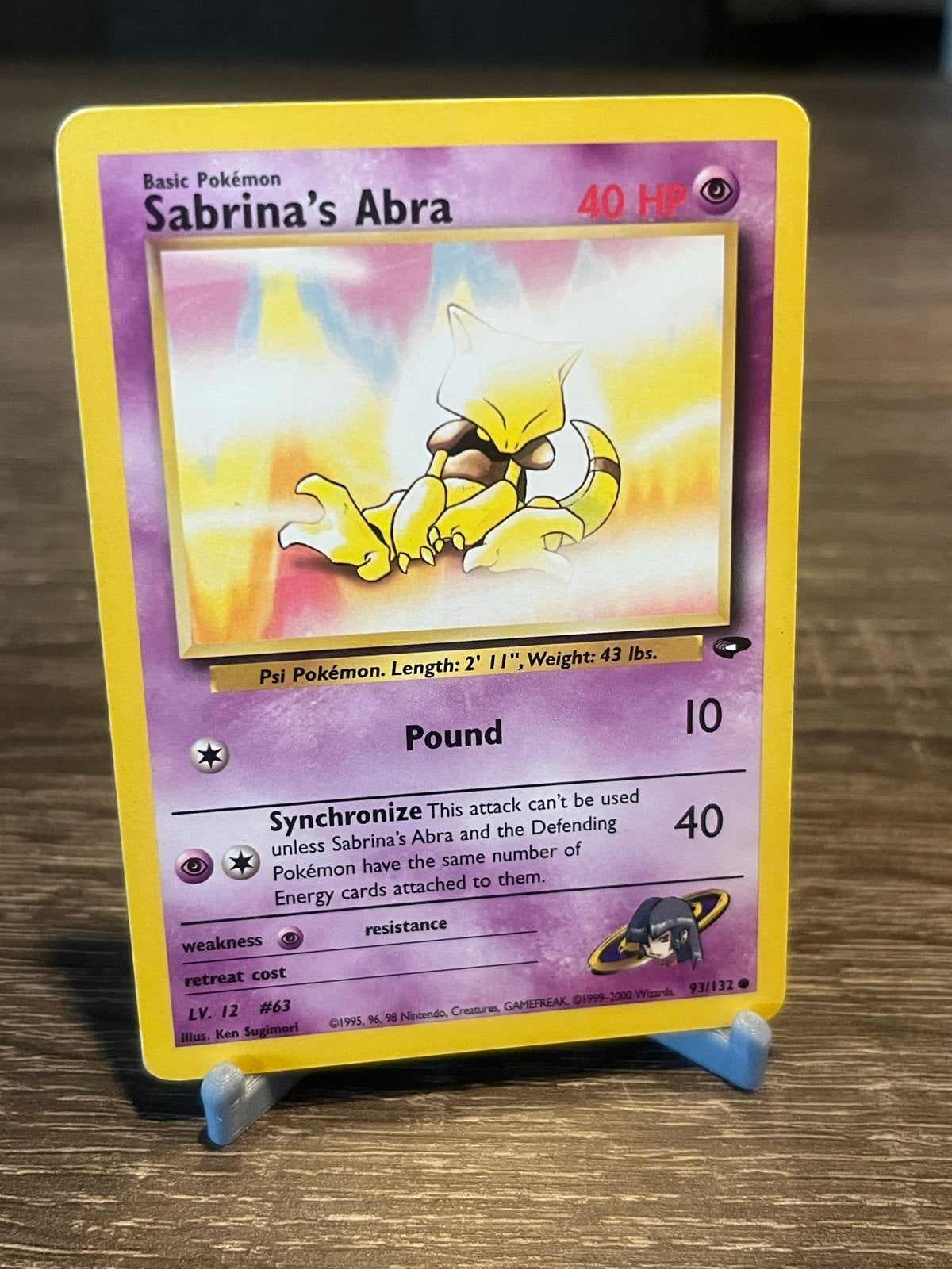Sabrina's Abra (93/132) - Gym Challenge - EX, Ophalen of Verzenden, Gebruikt, Losse kaart