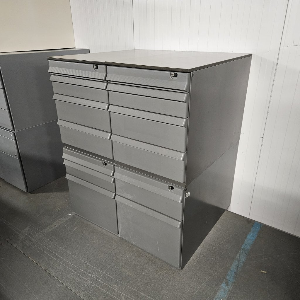 Ahrend 4-delig ladeblok met 13 lades - 104x85x77 cm, Niet ingevuld, Gebruikt, Niet ingevuld, Niet ingevuld