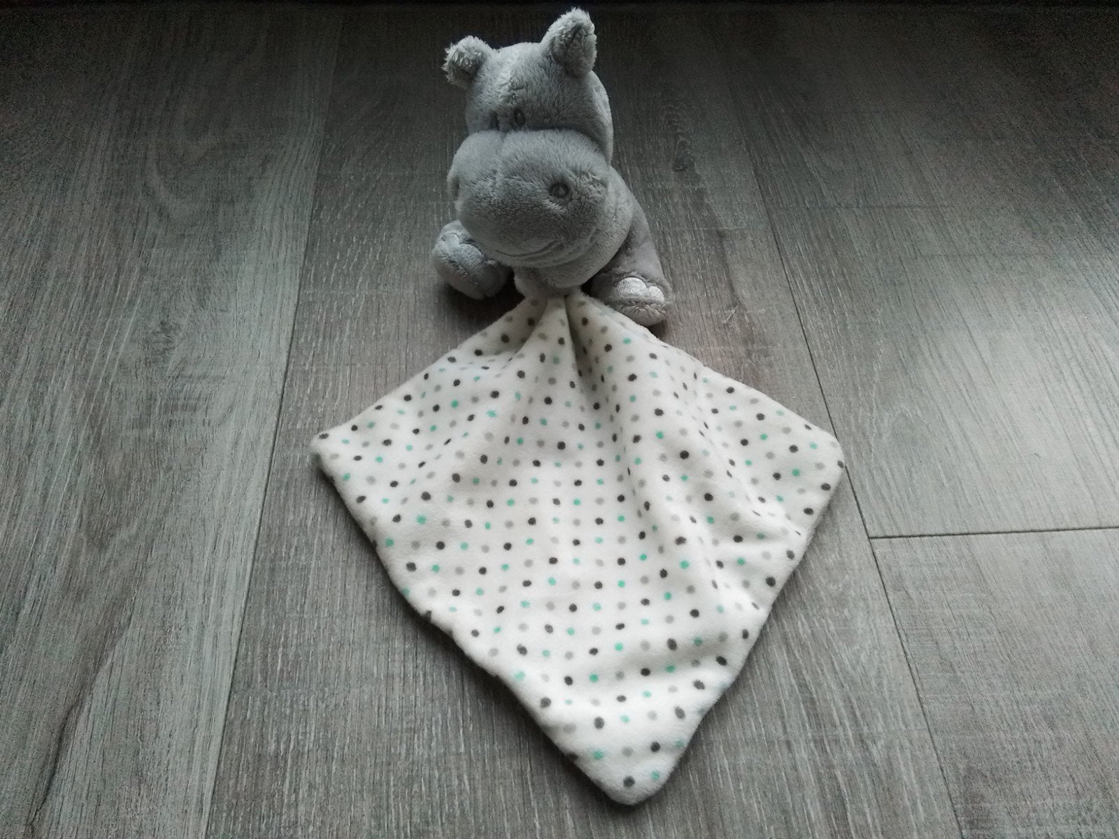 Nijlpaard knuffeldoekje ergee label is wat gerafeld, Kinderen en Baby's, Ophalen of Verzenden