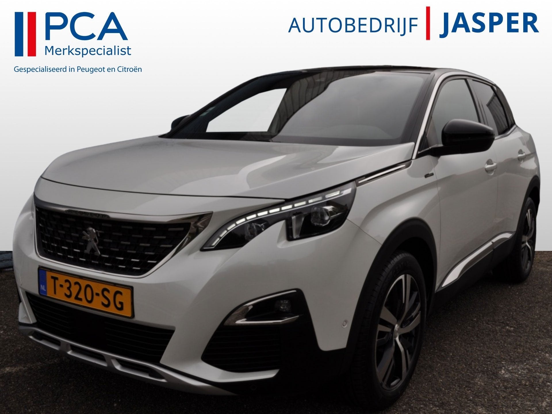 Peugeot 3008 1.6 turbo GT Line Autom LED Navi pdc v+a keyles, 12 maanden, Euro 6, 4 cilinders, Leder en Stof