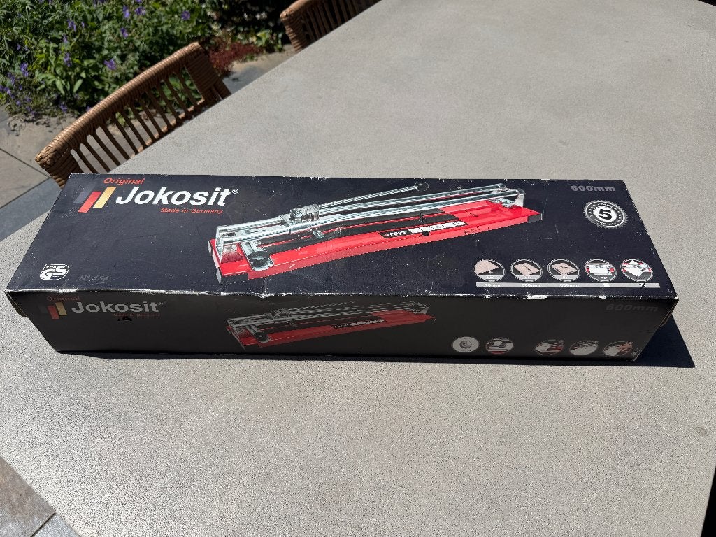 Tegelsnijder Jokosit 600 mm - zo goed als nieuw!, Doe-het-zelf en Verbouw, Gereedschap | Handgereedschap, Zo goed als nieuw, Snijgereedschap