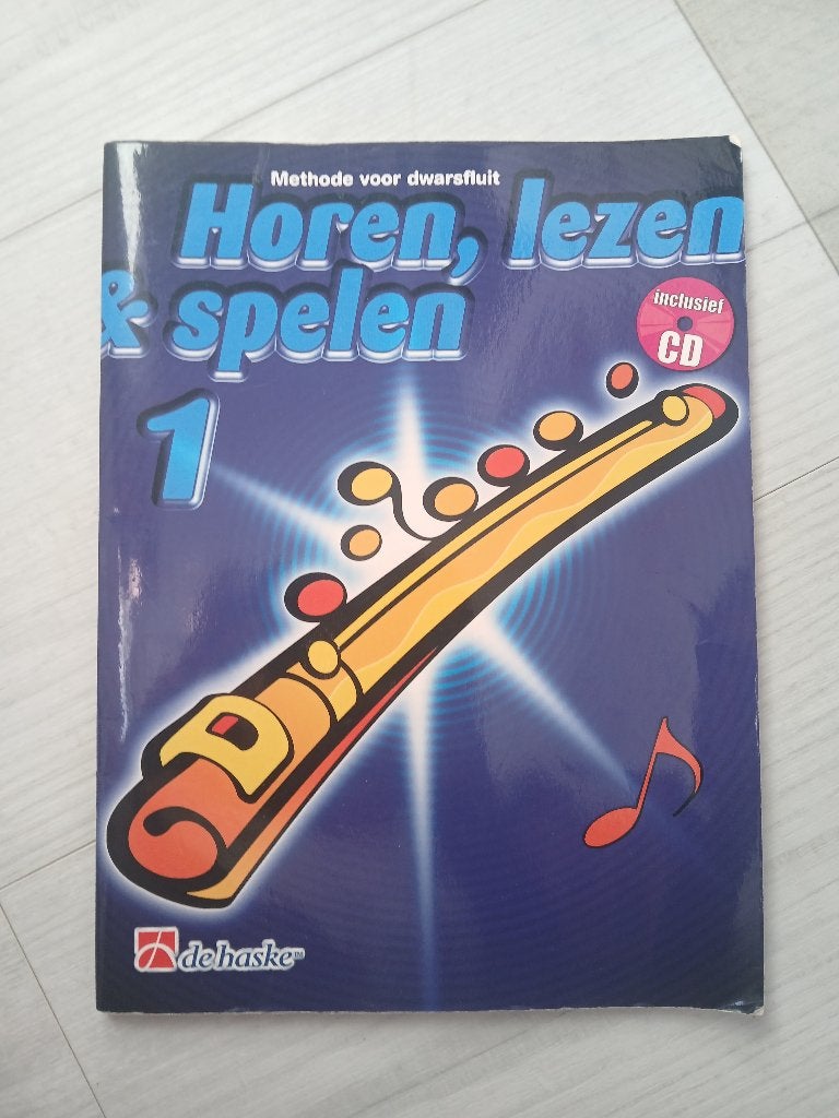 Horen, lezen & spelen deel 1 voor dwarsfluit, Muziek en Instrumenten, Bladmuziek, Overige genres, Les of Cursus, Ophalen of Verzenden