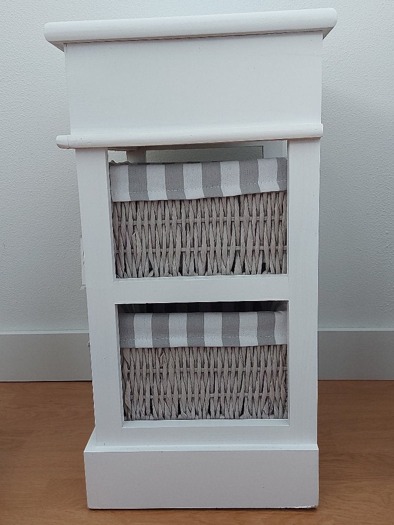 Kastje/Cabinet met 2 rotan mandjes (gestoffeerd), Ophalen, Nieuw