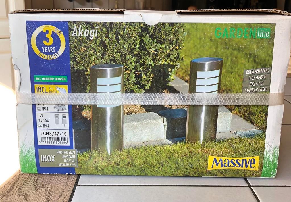 Massive gardenline Akagi buitenverlichting nieuw, Minder dan 50 watt, Overige typen, Nieuw, Ophalen of Verzenden