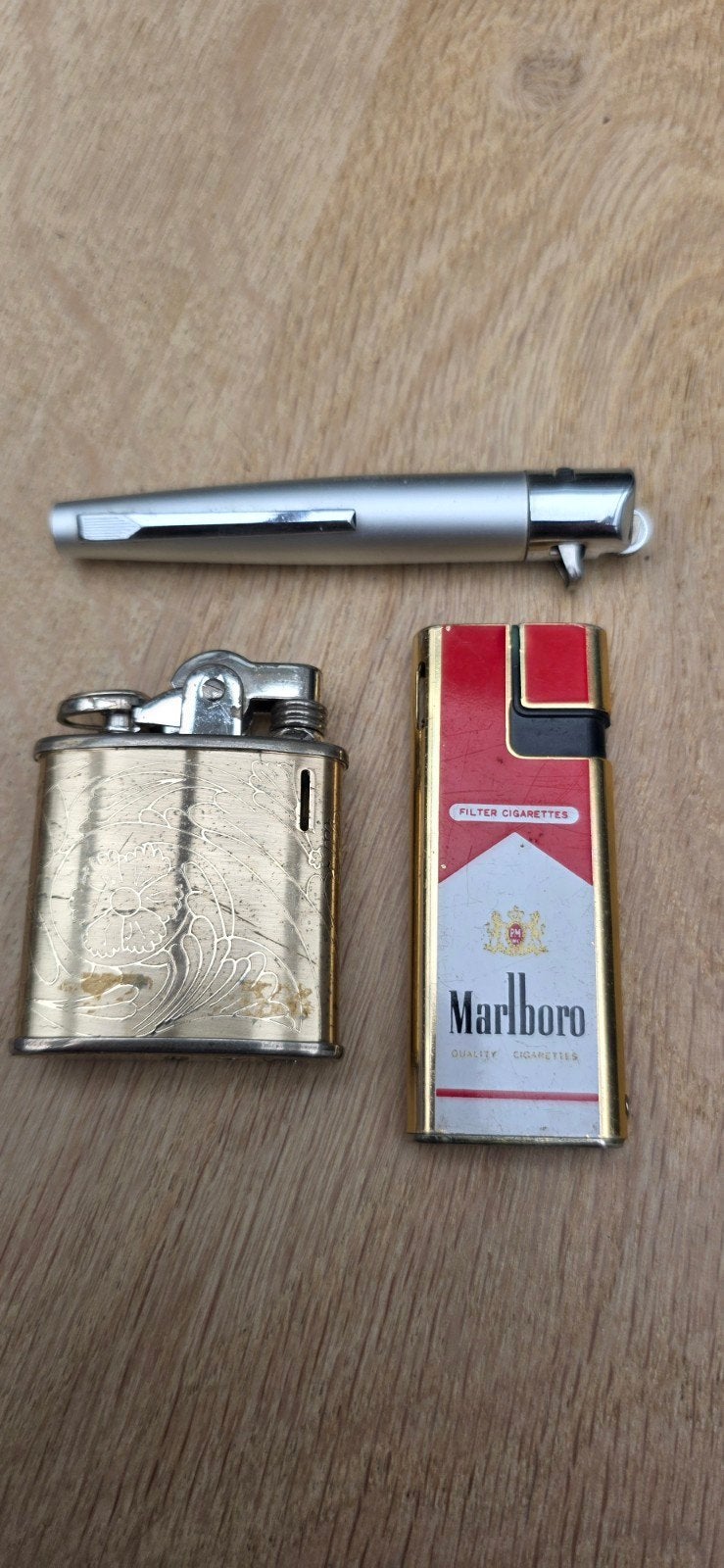 Vintage aanstekers ,Malboro , Clipper, Ophalen of Verzenden, Gebruikt, Aansteker