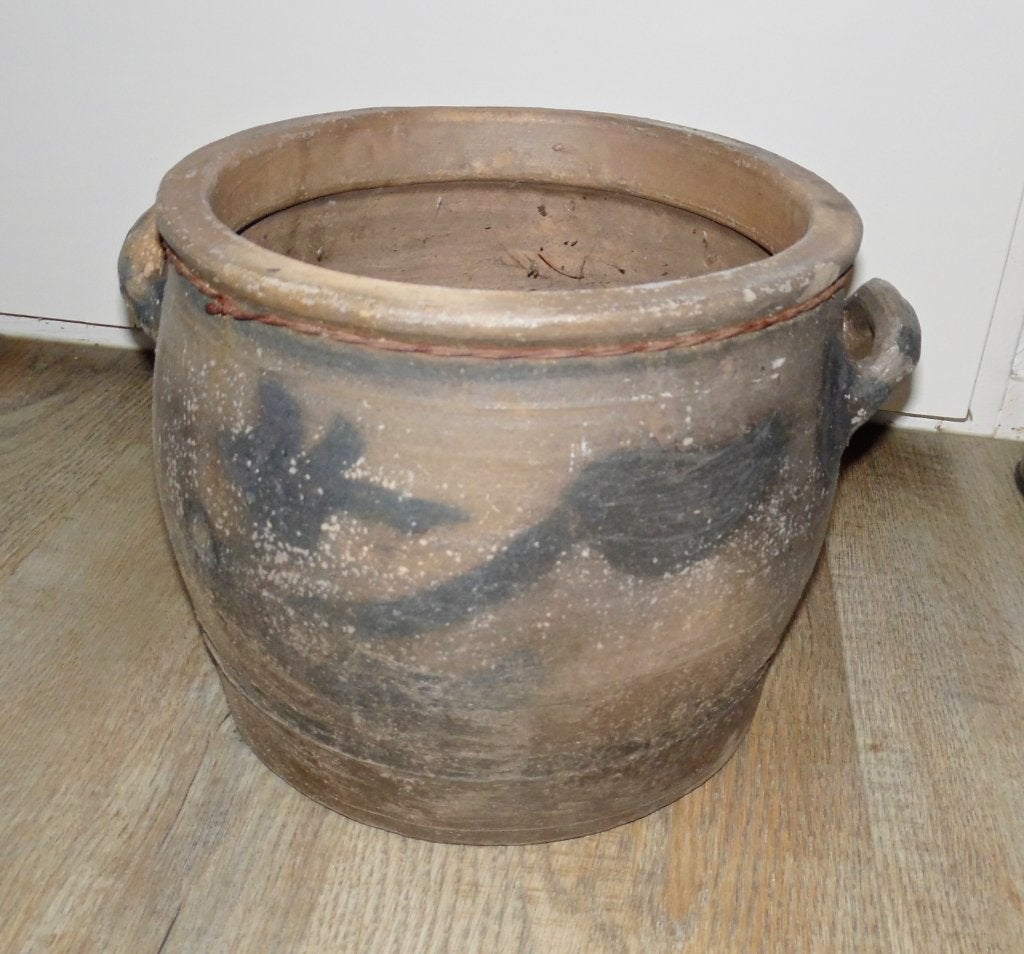 Steengoed Keulse pot van aardewerk, Tuin en Terras, Bloempotten, Gebruikt, Aardewerk, Minder dan 40 cm, 25 tot 40 cm, Rond, Ophalen of Verzenden