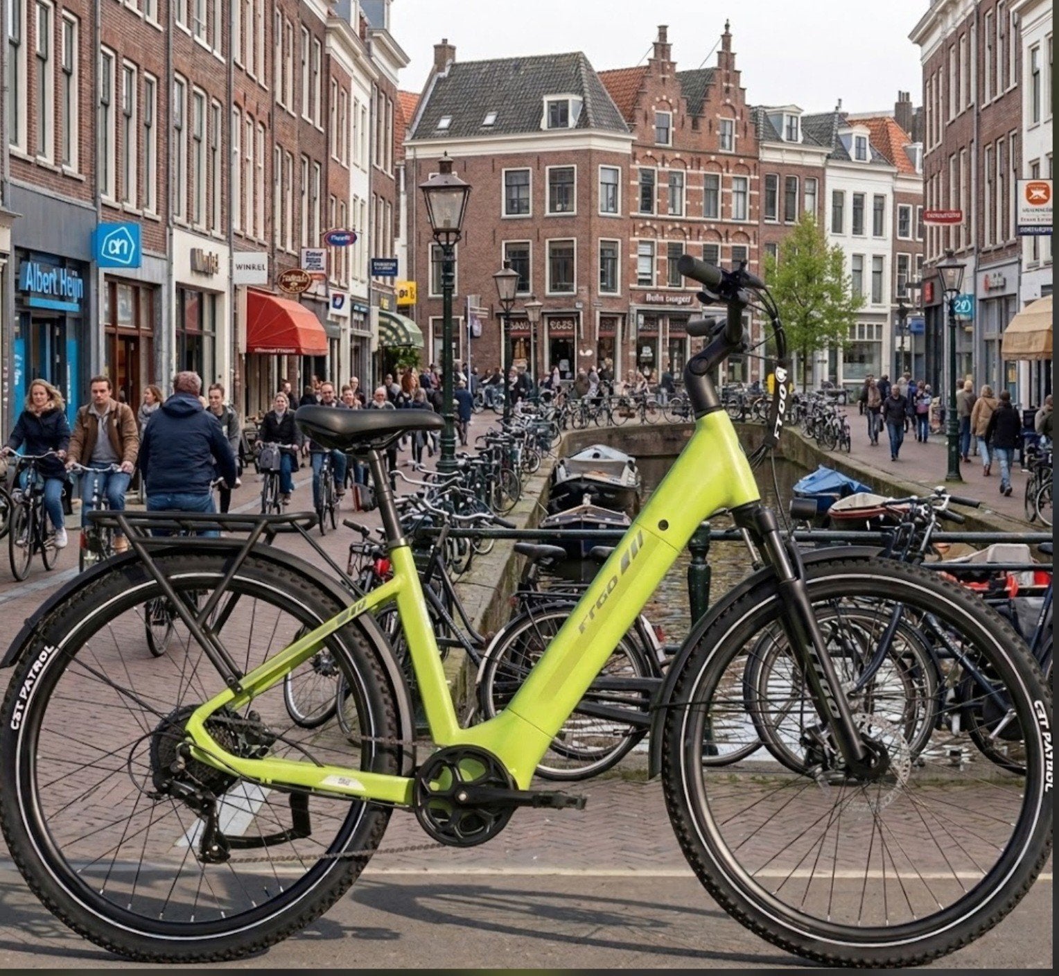 Nieuwe TTGO Z3 Citybike (Geel/Groen)– Krachtige 48V E-Bike,, Overige merken, Nieuw, Ophalen of Verzenden, 50 km per accu of meer